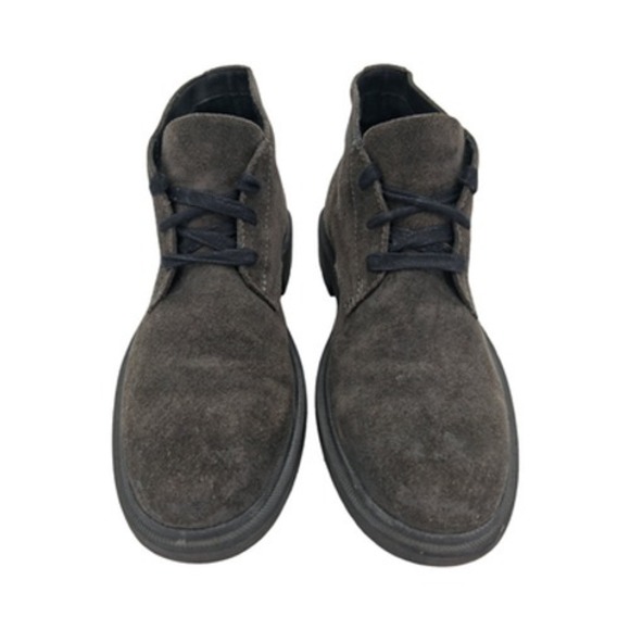 FRYE Boots Mens Size 9 Gray Suede Chukka Ankle Lug Sole Casual Lined main image 12